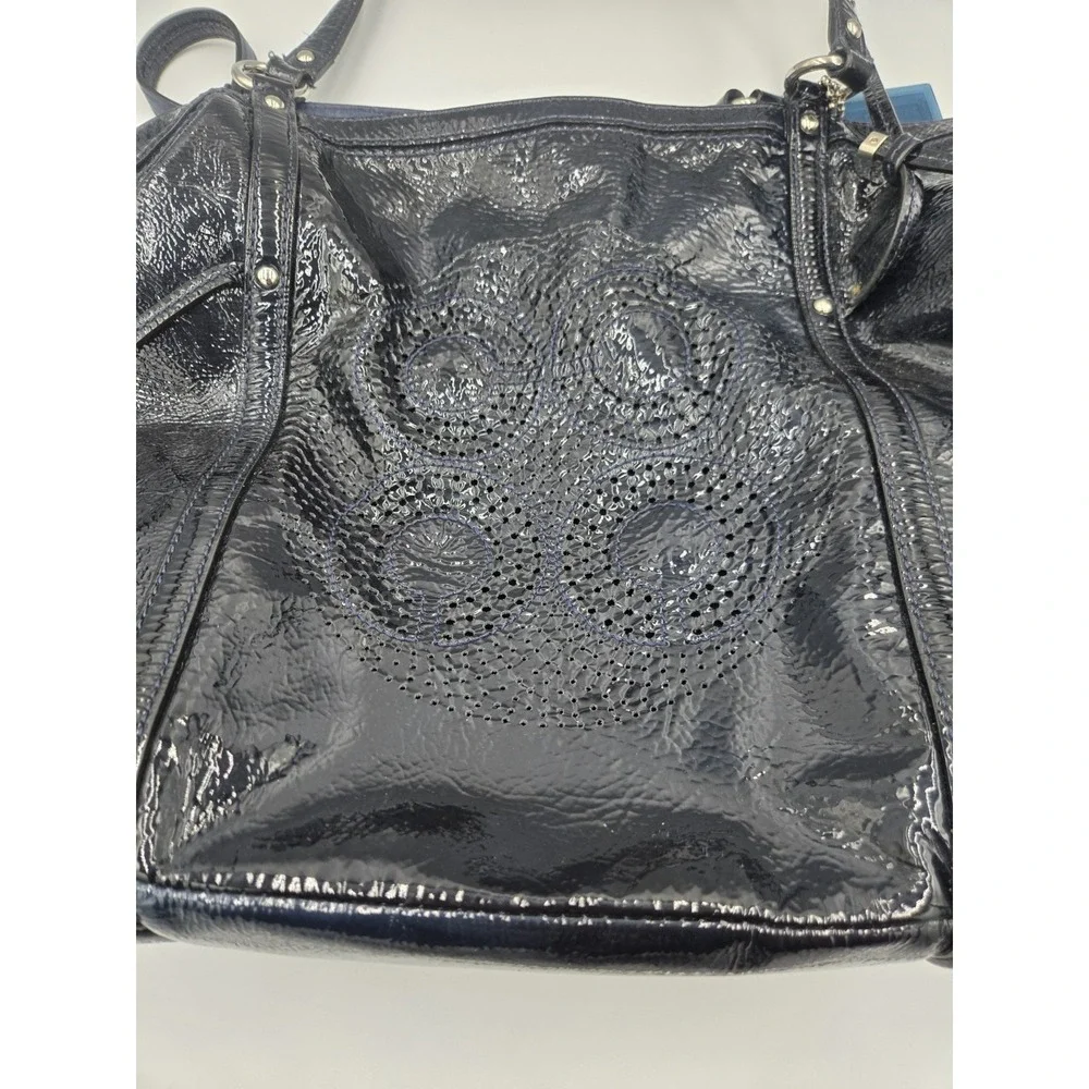 Coach B1273-19569 Navy Blue Audrey Andie Cinched Shoulder Bag